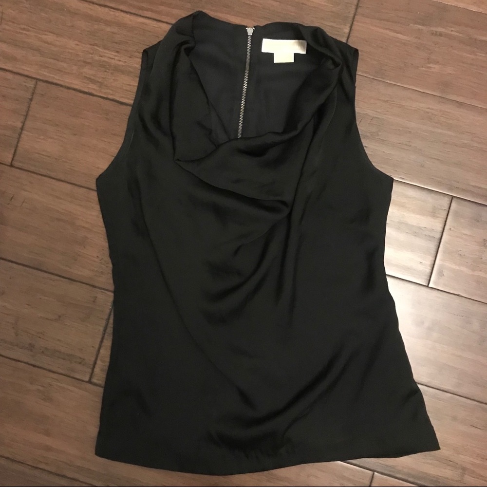 MK silky cowl neck top